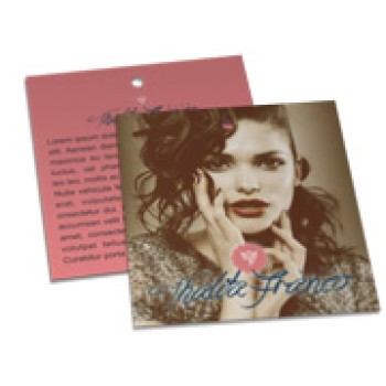 TAGS TAGS ESPECIAIS COUCHE 250G VERNIZ UV TOTAL FR 91X102MM Colorido frente e verso - 1000 un.