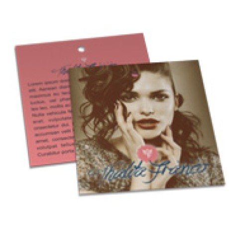 TAGS TAGS ESPECIAIS COUCHE 250G VERNIZ UV TOTAL FR 91X102MM Colorido frente e verso - 1000 un.