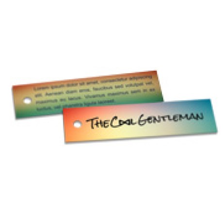 TAGS TAGS ESPECIAIS COUCHE 250G VERNIZ UV TOTAL FR 91X25MM Colorido frente e verso - 3000 un.