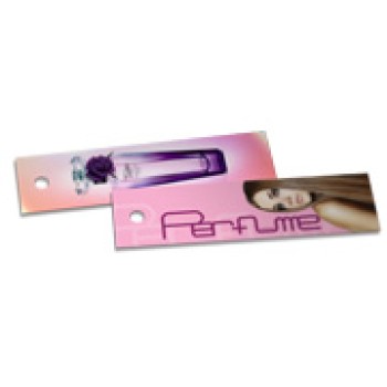TAGS TAGS ESPECIAIS COUCHE 300G LAM FOSCA E VERNIZ LOCALIZADO 91X25MM Colorido frente e verso - 2000 un.