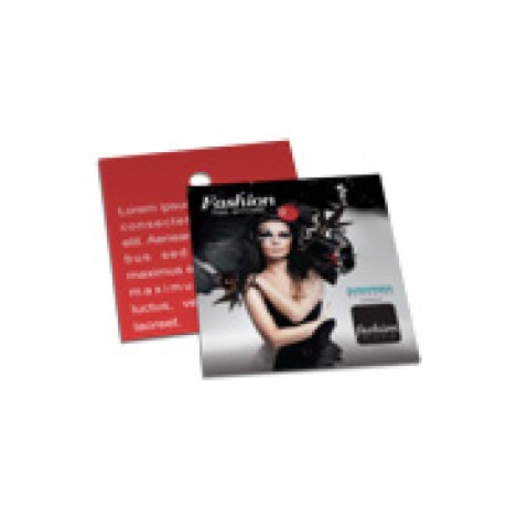 TAGS TAGS ESPECIAIS COUCHE 300G VERNIZ UV TOTAL FRENTE 45X51MM Colorido frente e verso - 2000 un.