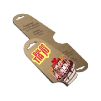TAGS TAGS ESPECIAIS KRAFT 300G SEM VERNIZ 182X51MM Colorido frente e preto e branco verso - 100 un.