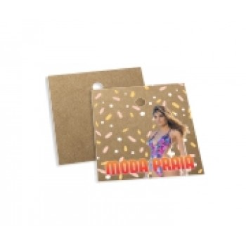 TAGS TAGS ESPECIAIS KRAFT 300G SEM VERNIZ 45X51MM Colorido frente - 100 un.