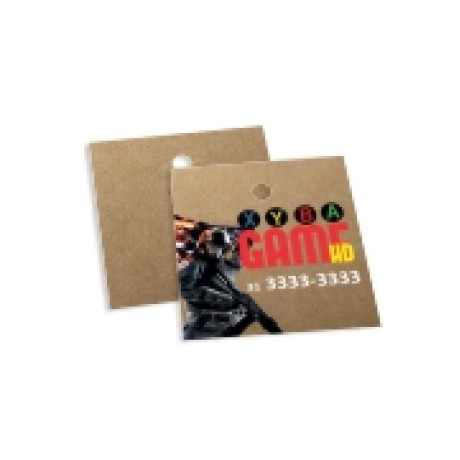 TAGS TAGS ESPECIAIS KRAFT 300G SEM VERNIZ 45X51MM Colorido frente - 50 un.