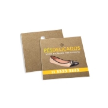 TAGS TAGS ESPECIAIS KRAFT 300G SEM VERNIZ 45X51MM Colorido frente - 250 un.
