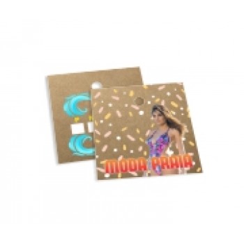 TAGS TAGS ESPECIAIS KRAFT 300G SEM VERNIZ 45X51MM Colorido frente e verso - 100 un.