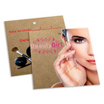 TAGS TAGS ESPECIAIS KRAFT 300G SEM VERNIZ 91X102MM Colorido frente e verso - 1000 un.