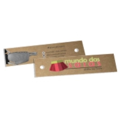 TAGS TAGS ESPECIAIS KRAFT 300G SEM VERNIZ 91X25MM Colorido frente e preto e branco verso - 50 un.