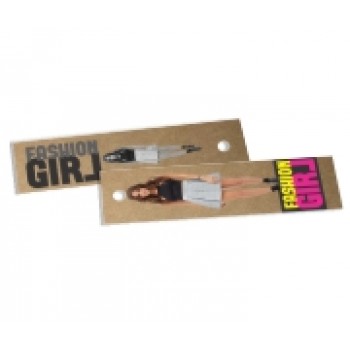 TAGS TAGS ESPECIAIS KRAFT 300G SEM VERNIZ 91X25MM Colorido frente e preto e branco verso - 100 un.