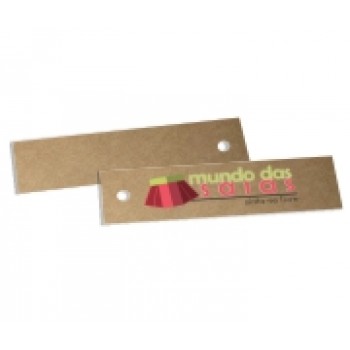 TAGS TAGS ESPECIAIS KRAFT 300G SEM VERNIZ 91X25MM Colorido frente - 50 un.