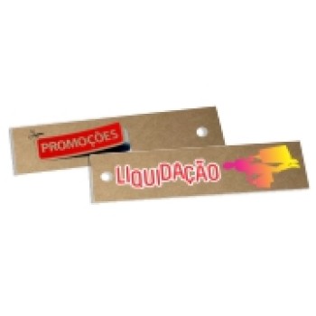 TAGS TAGS ESPECIAIS KRAFT 300G SEM VERNIZ 91X25MM Colorido frente e verso - 250 un.