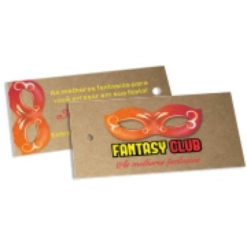 TAGS TAGS ESPECIAIS KRAFT 300G SEM VERNIZ 91X51MM Colorido frente e verso - 100 un.
