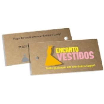 TAGS TAGS ESPECIAIS KRAFT 300G SEM VERNIZ 91X51MM Colorido frente e preto e branco verso - 250 un.