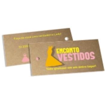 TAGS TAGS ESPECIAIS KRAFT 300G SEM VERNIZ 91X51MM Colorido frente e verso - 250 un.