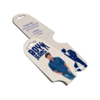 TAGS TAGS ESPECIAIS RECICLATO 250G SEM VERNIZ 182X51MM Colorido frente e verso - 100 un.