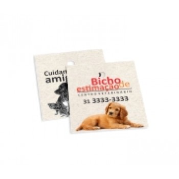 TAGS TAGS ESPECIAIS RECICLATO 250G SEM VERNIZ 45X51MM Colorido frente e preto e branco verso - 100 un.