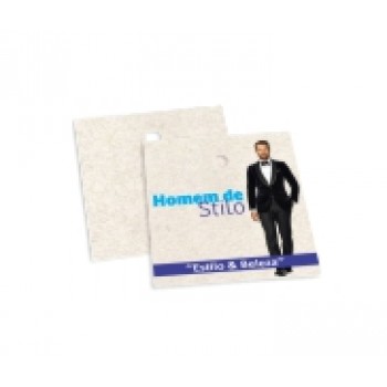 TAGS TAGS ESPECIAIS RECICLATO 250G SEM VERNIZ 45X51MM Colorido frente - 50 un.