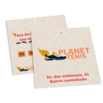 TAGS TAGS ESPECIAIS RECICLATO 250G SEM VERNIZ 91X102MM Colorido frente e verso - 100 un.