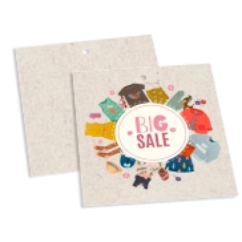 TAGS TAGS ESPECIAIS RECICLATO 250G SEM VERNIZ 91X102MM Colorido frente - 250 un.