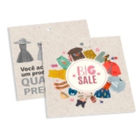 TAGS TAGS ESPECIAIS RECICLATO 250G SEM VERNIZ 91X102MM Colorido frente e preto e branco verso - 250 un.