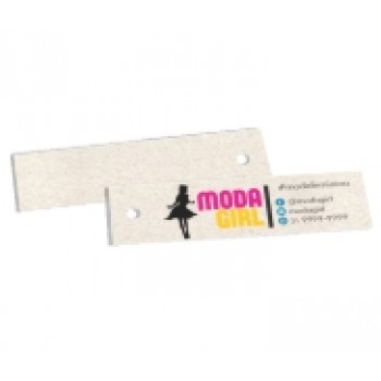 TAGS TAGS ESPECIAIS RECICLATO 250G SEM VERNIZ 91X25MM Colorido frente - 100 un.