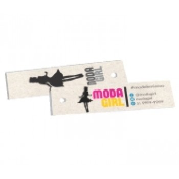 TAGS TAGS ESPECIAIS RECICLATO 250G SEM VERNIZ 91X25MM Colorido frente e preto e branco verso - 100 un.