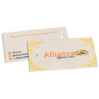 TAGS TAGS ESPECIAIS RECICLATO 250G SEM VERNIZ 91X51MM Colorido frente e verso - 100 un.