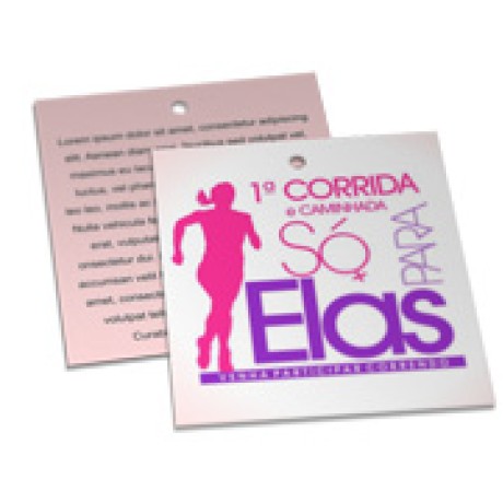 TAGS TAGS PADRAO FURO COUCHE 250G VERNIZ UV TOTAL FR 91X102MM Colorido frente e verso - 500 un.