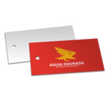 TAGS TAGS PADRAO FURO COUCHE 250G VERNIZ UV TOTAL FR 91X51MM Colorido frente - 1500 un.