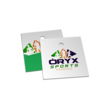 TAGS TAGS PADRAO FURO COUCHE 300G LAM FOSCA E VERNIZ LOCALIZADO 45X51MM Colorido frente e verso - 2000 un.